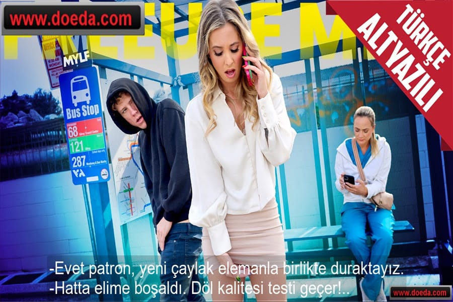 Yeni Çaylak Elemanla Durakta Beklerken Sikişip Dölünden Analiz Yapan Milf